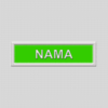 1Set 4pcs NameTag (Benang Putih, Kain AppleGreen)