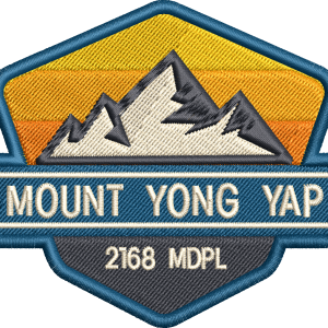 Mountain Embroidery Patch Gunung Yong Yap