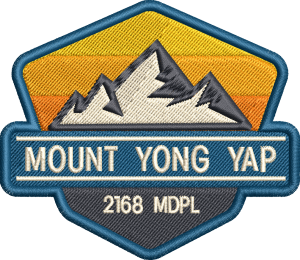 Mountain Embroidery Patch Gunung Yong Yap